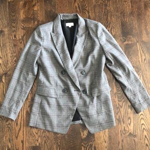 Loft plaid blazer size 6